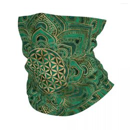 Bandana's Flower Of Life In Lotus Heilige Geometrie Bandana Neck Gaiter voor Ski Running Wrap Sjaal Mandala Spirituele Bivakmuts Warmer