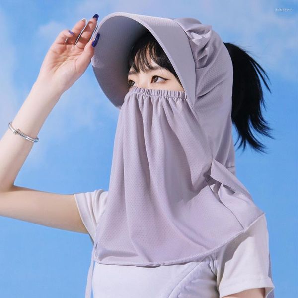Pañuelos plegables de secado rápido impermeables 360 ° visera sombrero protección UV gorra de béisbol hombres chal sombreros de sol mujeres doble uso pesca senderismo