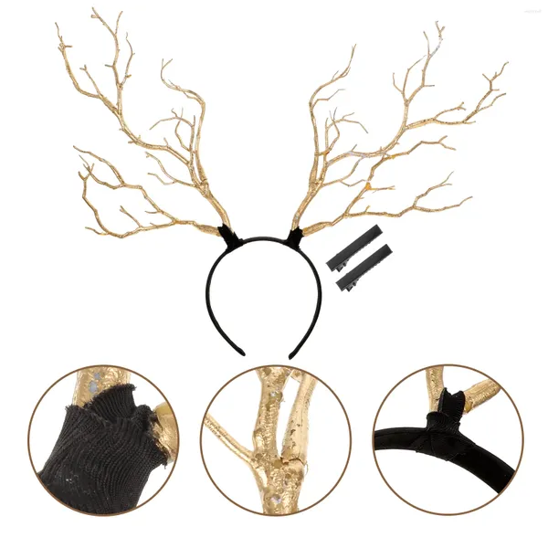 Bandanas forêt bandeau cheveux manchette simulé branche décor accessoires cerceaux en plastique bois ornement Festival femme