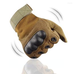 Bandanas guantes tácticos de dedo completo Montañismo al aire libre entrenamiento Fitness montar anticuchillo resistente al desgaste antideslizante