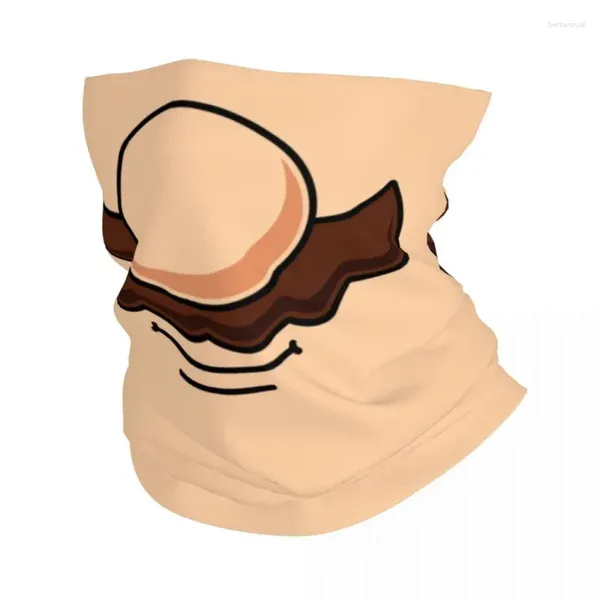 Bandanas divertidas dibujos animados bigote nariz invierno diadema cuello calentador hombres mujeres esquí Camping tubo bufanda Linda barba cara Bandana polaina