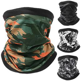 Bandanas GOBYGO Camouflage Double couche chaleur Bandana cyclisme randonnée chapeaux multifonctionnel alpinisme coupe-vent masque femmes hommes