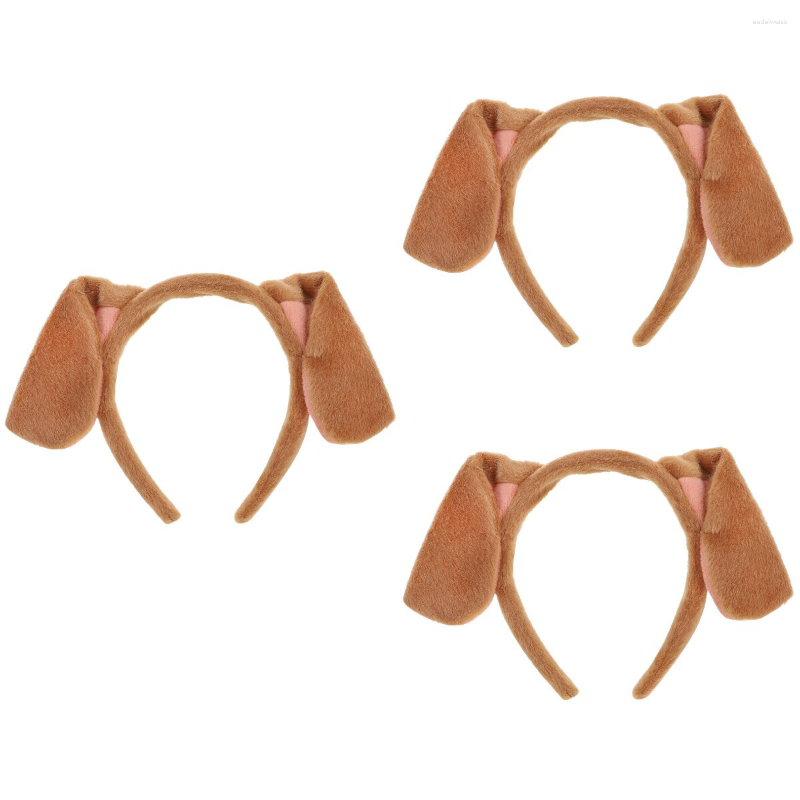 Bandanas hårtillbehör hundöron hårband cosplay huvuddekor härlig huvudbonad tecknad pannband