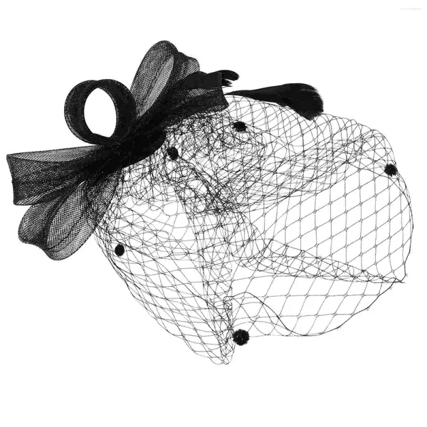 Ornements de cheveux bandanas pour femmes Barrettes de mariée dans le bandeau noir accessoires de mariage