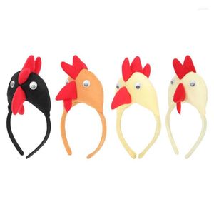 Bandanas Hairheadbands Animal Chicken Costume Headband Hoop Party Birthday Hairband 30th Head Band Rooster Hat Cosplay Chick Plush SashBanda