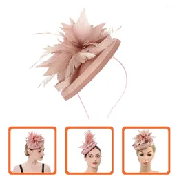 Bandanas épingle à cheveux Barrette chapeau femmes casque à fleurs thé fête fascinateur Abs robe chapeaux