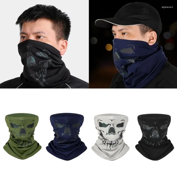 Bandanas demi-visage, masque Bandana, cache-cou, cache-cou, hiver, multifonctionnel, couvre-chef de moto, écharpe légère