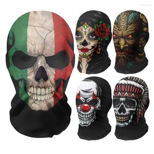 Bandanas Halloween Headgear Skull Full Face Mask Mash Balaclava For Men Women Breathable Capes Funny Party Headswear