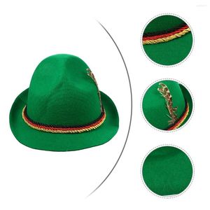 Bandanas chapeau allemand alpin bavarois casquette Panama Jazz drôle fête chapeaux bière Festival carnaval faveur cadeau vert