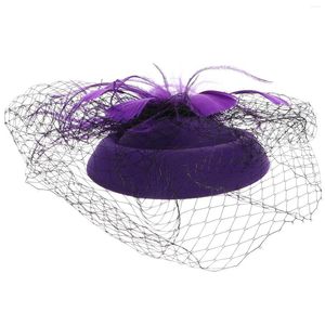 Chapeau bandana en maille, bandeau fascinateur, couvre-chef de Banque des années 20, pilulier, coiffure de fête de mariage, cerceau pour cheveux, voile de bal noir