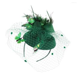 Bandanas hoeden vlinderhoofdband stijlvolle vrouw mesh headwar dames hoofdtooi mode haar hoepels clasp miss