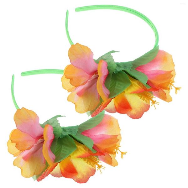 Bandanas Hawaiian Flower Flower Diargra diadema para mujeres Flores Accesorios para el cabello Estilo decorativo
