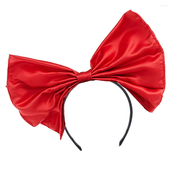 Bandanas, diadema, accesorios para lazos para el pelo, adorno para mujer y niña, lazos para fiesta, diademas con nudo de satén, diadema decorativa, diadema grande decorativa