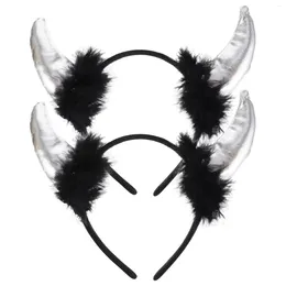 Bandanas bandeau cheveux Hornhalloween Cosplay cornes accessoires accessoires Ox Costume cerceaux accessoire cerceau Prop bandeaux blague gothique bande
