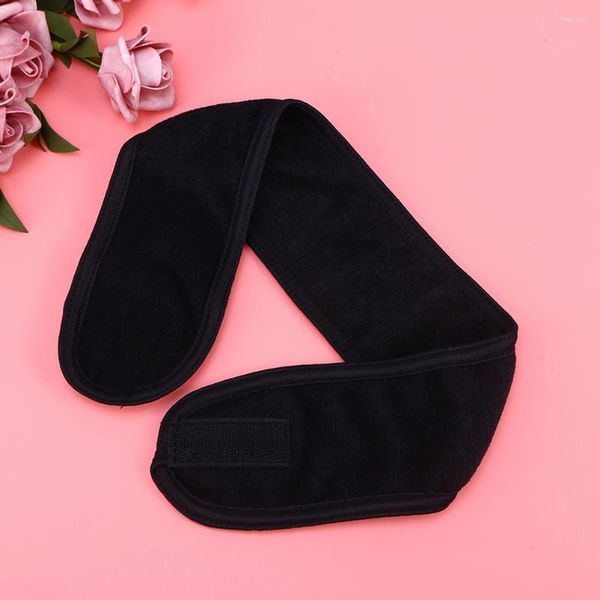 Bandanas Diadema Spawomen Diademas Maquillaje Facial Envoltura Estiramiento Hairband Yoga Tapeterry Paño Hacer Bufanda Toalla Elástica Duchanegro