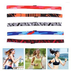 Bandanas Hoofdbanden Hoofdband Workout Sport Haarkop Dunne Yoga Fitness Sweatband Sweatbands Zweet Running Running Running Hoofdwrap Oefening voor elastisch