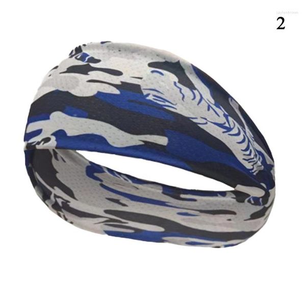 Bandanas Headwear Headscarf Hombres Diadema Correr al aire libre Transpirable Elástico Yoga Banda para el cabello Moda DIY Fitness Sweatband Hairbands 1 PC