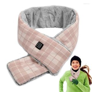 Pañuelos bufanda calentada bufandas de calor eléctrico con almohadilla de calefacción calentador de cuello recargable para mujeres hombres niños invierno al aire libre