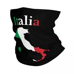 Bandana's Italië Kaart Vlag Bandana Halsbeenkap UV-bescherming Gezichtssjaal Cover Mannen Vrouwen Italiaanse Patriottische Hoofdband Buis Bivakmuts