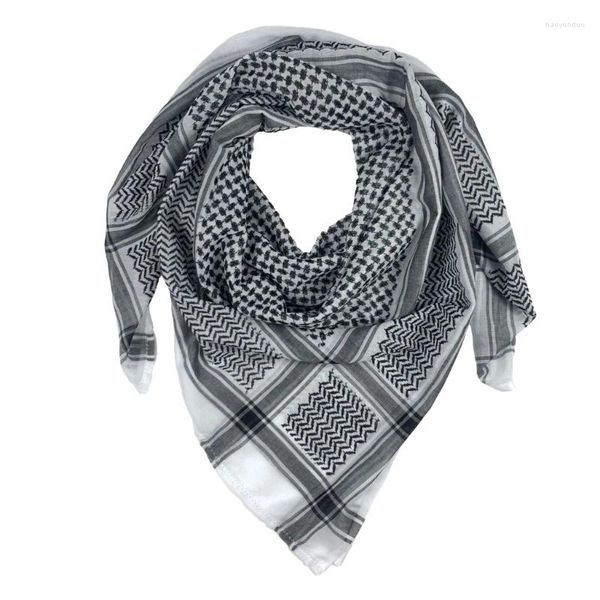 Pañuelos de Jacquard para hombre, bufanda grande Shemagh de Oriente Medio, bufandas del desierto árabe para hombre, envoltura para la cabeza y el cuello, chal cuadrado Keffiyeh