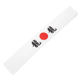 Bandanas Style japonais bandeau de cheveux élégant symbole impression bandeau coton bandeau Sushi Chef coiffure accessoires