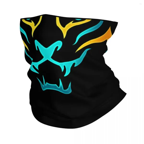 Bandanas KDA More Akali Tiger Cosplay Bandana cuello polaina para esquí Camping Wrap bufanda Liga juego de batalla Legends pasamontañas calentador