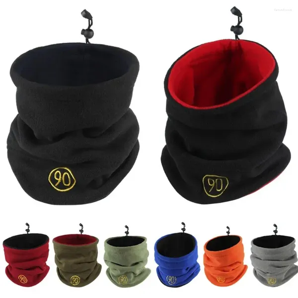 Bandanas pour garder au chaud, cache-cou, couleur unie, demi-masque polaire, écharpe de Tube de Ski, pour hommes et femmes