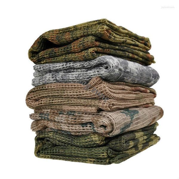 Bandanas grande écharpe de Camouflage Sniper militaire tactique maille visage hommes équitation cyclisme voile Camping chasse pêche randonnée écharpes