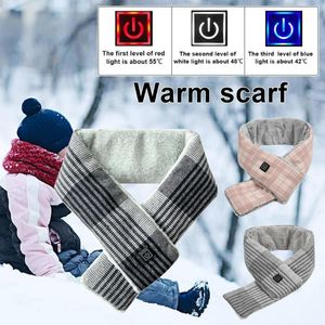 Bandanas niveaus verwarmde sjaal oplaadbare nek warmtekussen smart USB opladen voor mannen dames winter outdoor camping wandelen skiingbandanas bandan