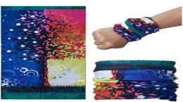 Bandanas Magic Turban Écharpe de cyclisme en plein air Bandeau magique Voile Foulards Variété Turban Masque facial Multi Fonction Sports Assort1444214