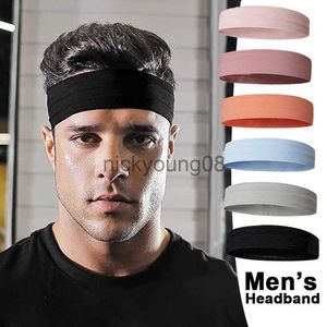 Bandana Heren Sport Elastische Hoofdbanden Dikke Antislip Zweetband Haarband Hardlopen Yogo SPA Ademend Haarhoepel Haaraccessoires x0628