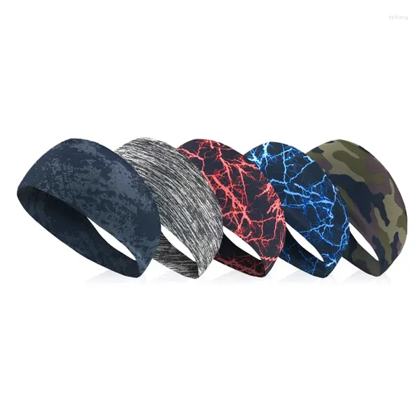 Bandanas Hombres Deportes Cabello Con Cinturón Sudor Transpirable Correr Ciclismo Yoga Fitness Antitranspirante Banda Diseño De Borde Tela Cómoda