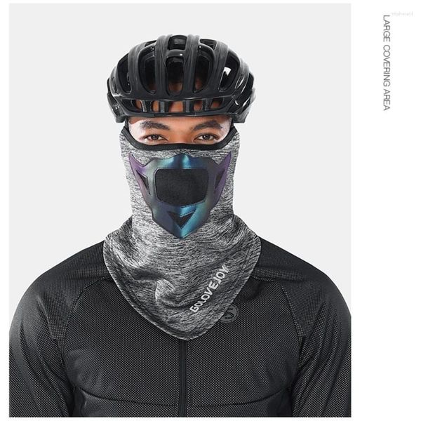 Bandanas para hombre a prueba de viento, bufanda para el cuello colgante para la oreja, máscara facial con Calavera, montar en bicicleta, motocicleta, sol, protección contra el frío UV, diadema para ciclismo