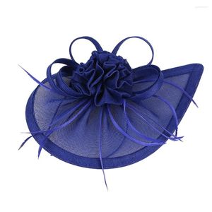 Bandanas Mesh Top Hat Tea Party Sombreros Mujeres Tops Headwear Boda Diadema Fascinator Tocado Fascinators Velo de novia Piezas Novias