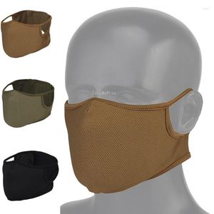 Bandanas Hunting Hunting Shooting Mask Breatable al aire libre Motorcycle Riding Spotrs Máscaras lavables media cara reutilizable