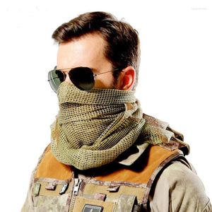 Bandanas militaire tactique écharpe Camouflage Net cou Keffieh Sniper visage voile Shemagh bandeau Camping en plein air et chasse