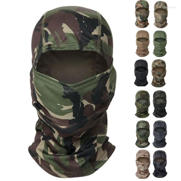 Bandanas Multicam tactique cagoule militaire masque complet bouclier couverture hommes cyclisme armée chasse chapeau Camouflage écharpe