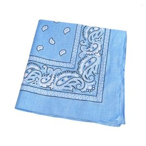 Bandana's Multifunctionele bandana Bedrukte katoenen hoofdband Zweetabsorberende zakdoeken (hemelsblauw)