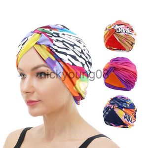 Bandanas Nouvelles femmes satin doublé Twist Stretch turban Musulman Inner Hijab Cap Banadan Cancer Chemo Cap Bonnet Mujer Foulard Lady Hair Hats x0628
