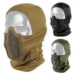 Bandanas Onetigris Balaclava Mesh Mask Tactical Full Face Wargame CP Militaire hoed Hunting Bicycle Army Multicam Bandana Neck Gaiter