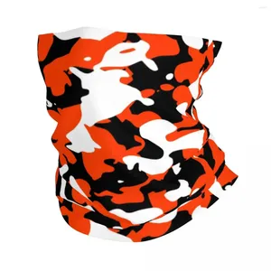 Bandanas orange noire camo camouflage militaire bandana couche plus chaude hommes femmes randonnée hivern