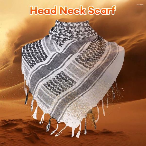 Bandanas Sucorro de escalada al aire libre Caza táctica Desierto Keffiyeh Cabello Cabello Arablo Cubierta de banda para la cabeza transpirable protector solar