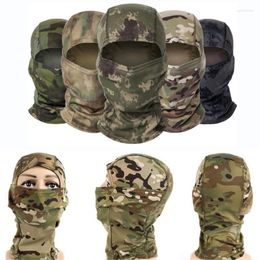 Bandanas extérieur cyclisme cagoule pleine pêche sauvage camouflage russe camouflage russe tissu en filet à double face respirant