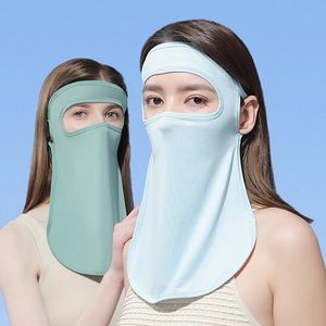 Bandanas Écharpe de protection solaire en plein air Randonnée Équitation Protection UV Port d'oreille Pare-soleil Couvre-visage Foulard respirant Anti-poussière Écharpe de couBandan