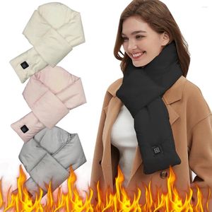 Bandanas Outdoor Warm elektrische verwarming sjaal 3 tandwieltemperatuur USB verwarmde nekomslag Winter thermische sjaaldeksel voor vrouwelijke mannen