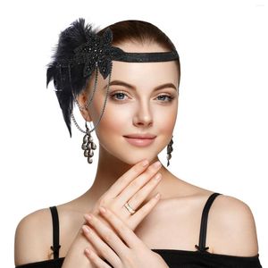 Bandanas fête chapeaux bandeau femmes bijoux de cheveux gland femme coiffure Miss Vintage accessoires bandes
