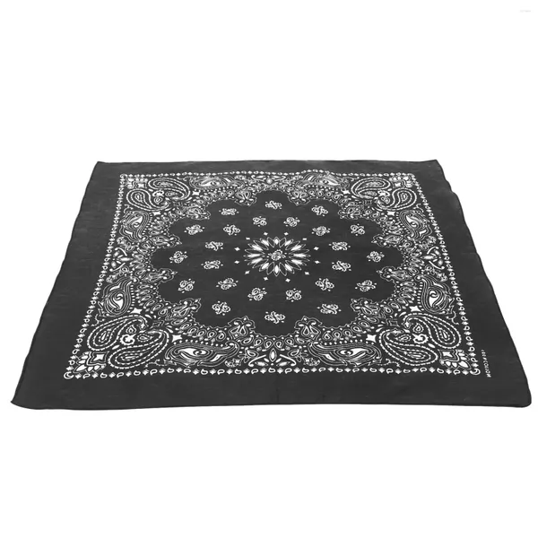 Bandanas imprimé foulard bandeau Bandana noir hommes masque coton motif équitation mouchoir Miss femmes