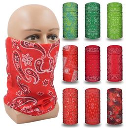 Bandanas Bandana roja Máscara facial Cycing Senderismo Correr Yoga Diadema para el cabello para Mujeres Hombres Cooling Neck Gaiter Cover Balaclava
