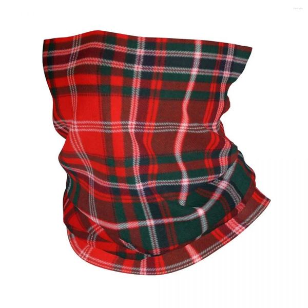 Bandanas rouge moderne Tartan Plaid Bandana cou plus chaud femmes hommes hiver Ski Tube écharpe guêtre mode vichy visage couverture