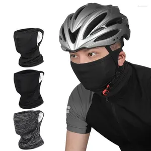 Bandanas équipement d'équitation sans étranglement, masque de protection solaire en soie respirant, style polyvalent, Bandana sur l'oreille